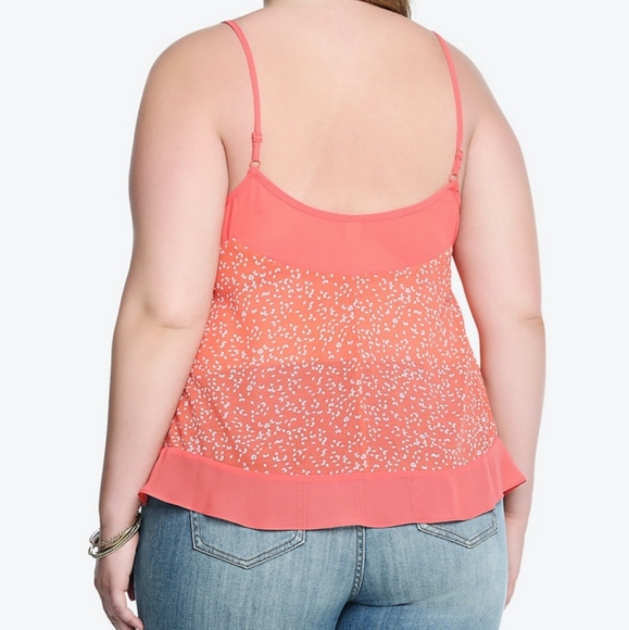 DONATING 1/20/25 Torrid Sheer Coral Tank Top - Picture 2 of 8
